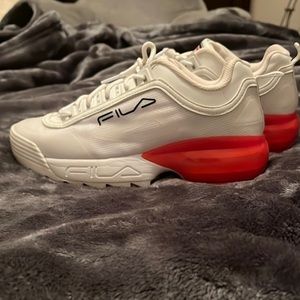 Fila Disruptor 2a Red heel sneakers